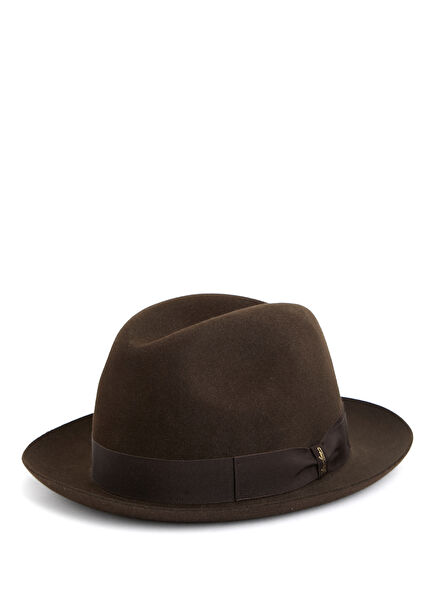 Damiano Light Brown Men's Wool Hat
