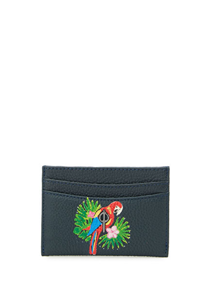 Lydia Hand Painted Pappagallo Kadın Deri Kartlık