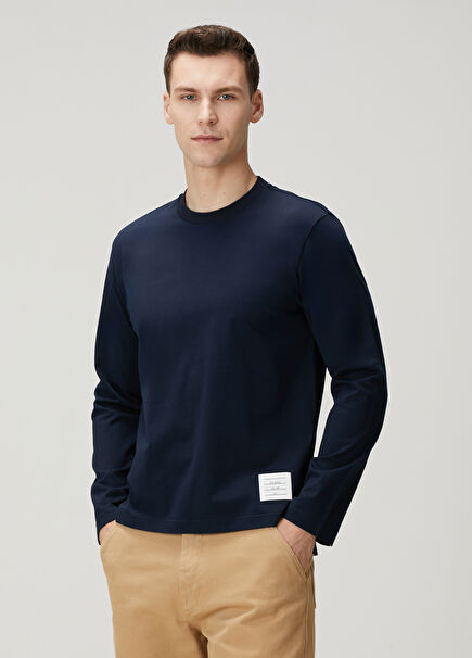 Navy Blue Long Sleeve T-Shirt