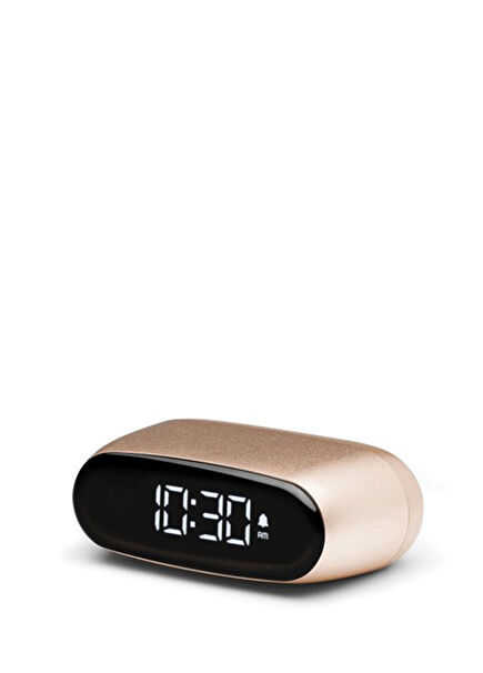 Minut Altın Rengi Dijital Alarmlı Masa Saati