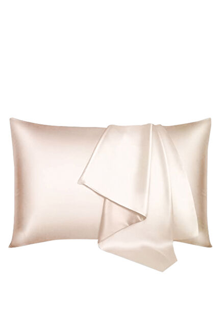 Beige 100% Silk Pillowcase 50x70 cm