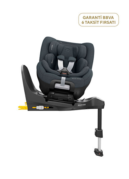 Mica 360 Pro I-Size SlideTech Kızaklı İsofix'li 360° Dönebilir Yatabilir 0-18 kg  Authentic Graphite Bebek Oto Koltuğu
