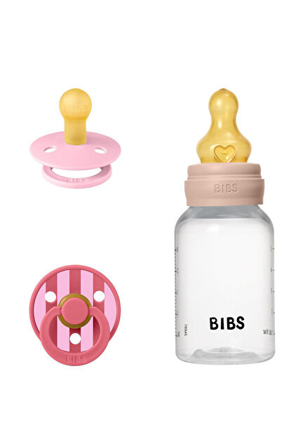 Baby Sprinkle Blush 0-6 Ay Kauçuk Emzik ve Biberon Seti 