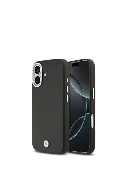 iPhone 17 Magsafe Compatible Leather Phone Case with Metal Logo