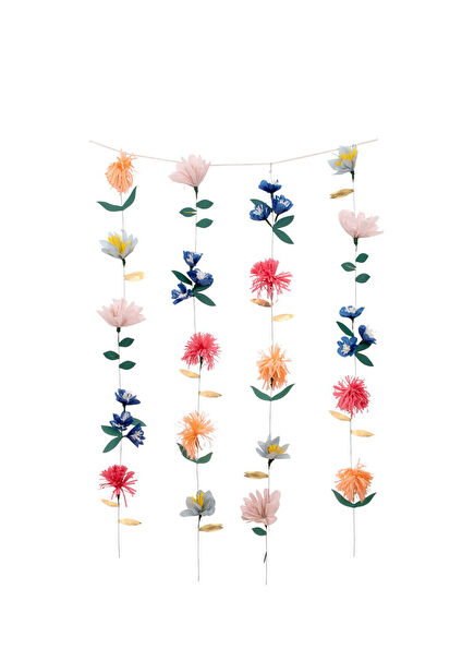 Çiçek Temalı 20'li Asılan Duvar Süsü