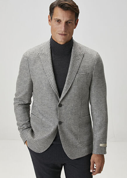 Carlo Barbera Drop 7 Grey Wool Jacket