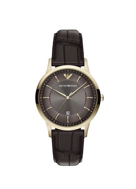 AR11824 Brown Leather Men's Wristwatch