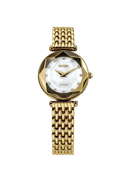 Gold Steel Women's Wristwatch
