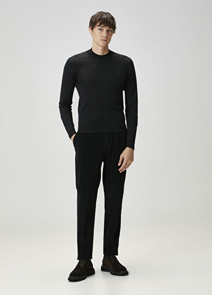 Black Velvet Trousers