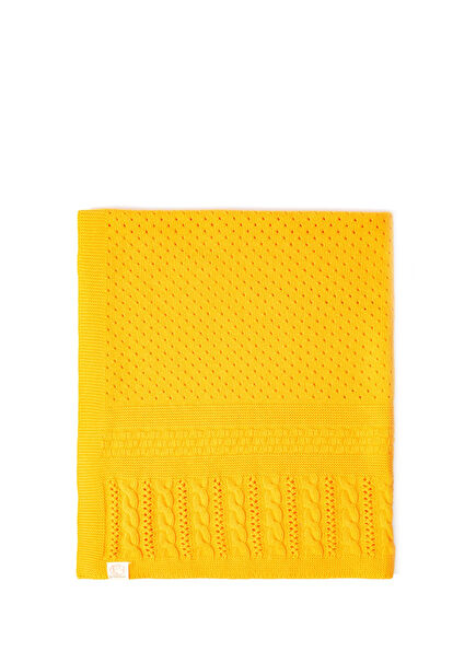 Mango Organic Cotton Hair Braid Patterned Baby Blanket