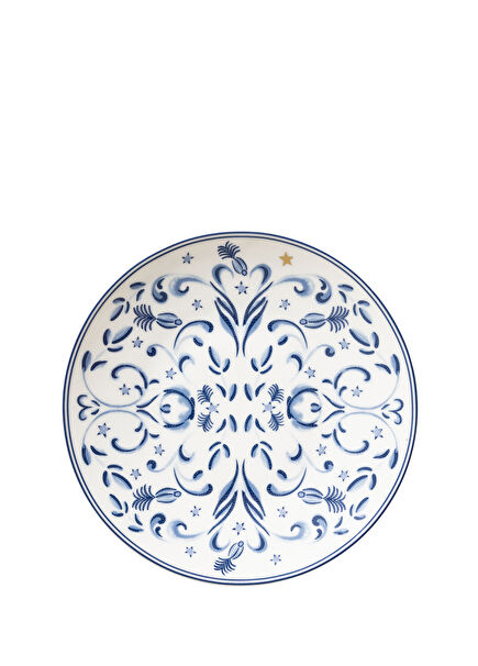 Blue Dream Porselen Servis Tabağı