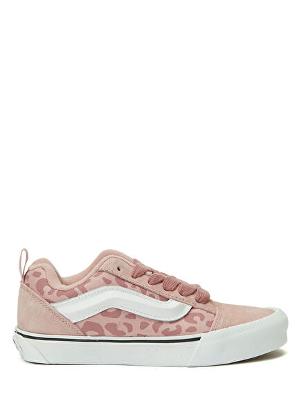 Knu Skool Pink Patterned Kids Sneakers