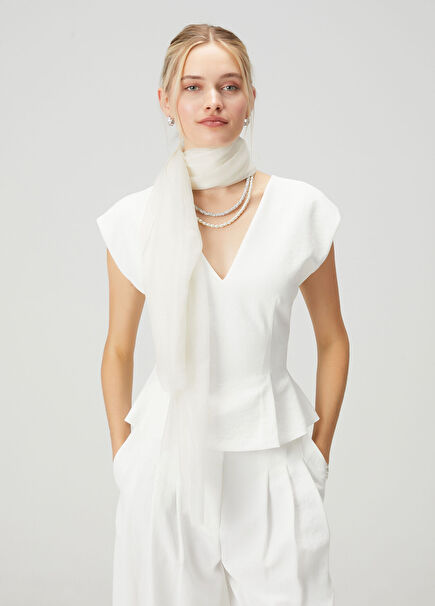 Ecru Women's Cashmere Shawl