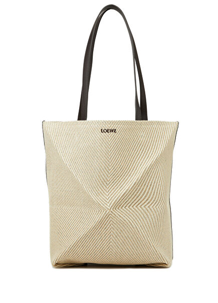 Puzzle Fold Tote Ekru Kadın Çanta