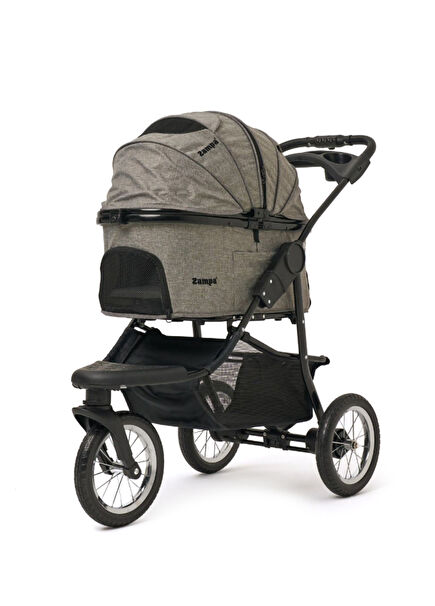 Melona Grey Cat and Dog Transport Trolley