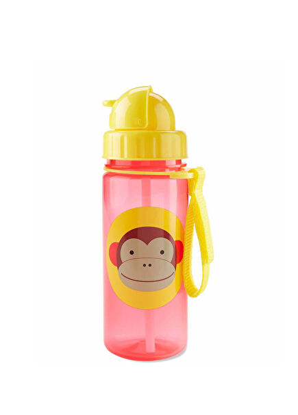 Monkey Zoo Bottle with Straw