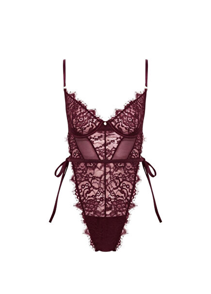 Cynthia Burgundy Women's Bodysuit