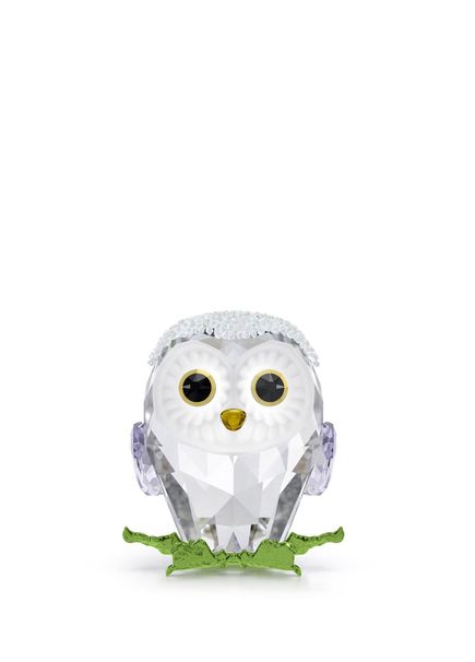 Idyllia Baby Owl Crystal Decorative Object