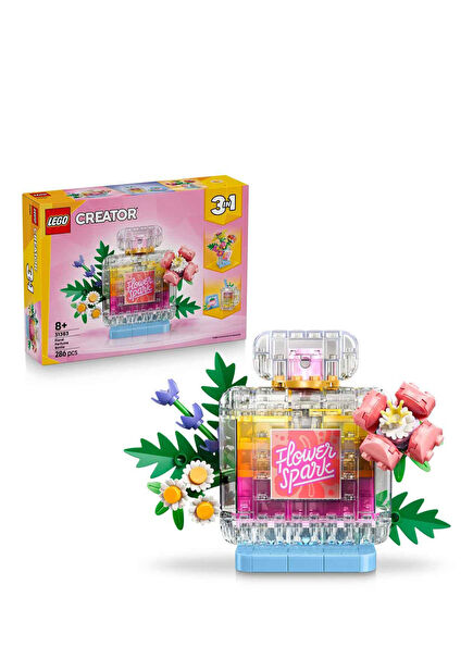Creator 3-in-1 Floral Decorative Perfume Bottle Ages 8+ 286-Piece Creative Toy Building Set
