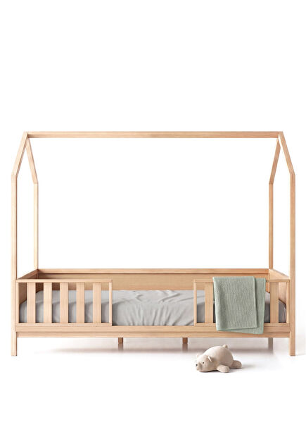 Tenny Legged Natural Wooden Children's Room Bedstead