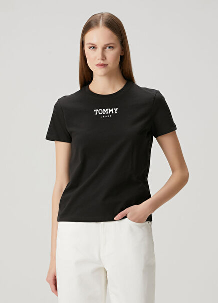 Regular Essential Siyah T-shirt