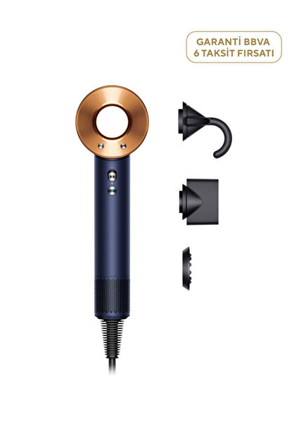 Supersonic™ Hair Dryer Flat+Wavy Prussian Blue/Copper