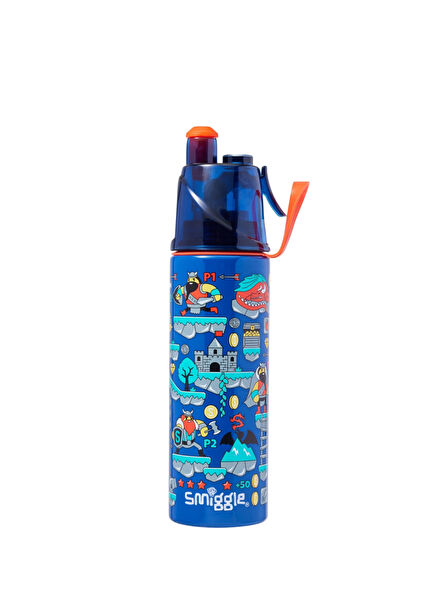Livin Spritz Desenli Lacivert Çelik Yalıtımlı Çocuk Termos 500 ml