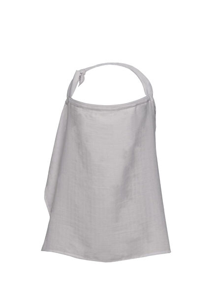 Cotton Grey Müslin Bebek Emzirme Önlüğü
