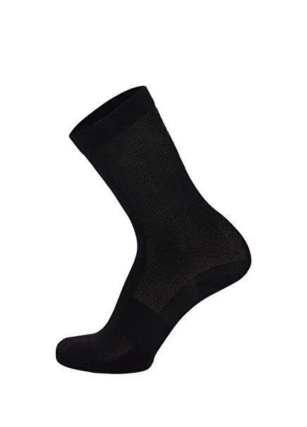 Puro Siyah Unisex Bisiklet Çorabı