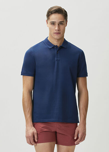 Comfort Fit Navy Polo T-shirt