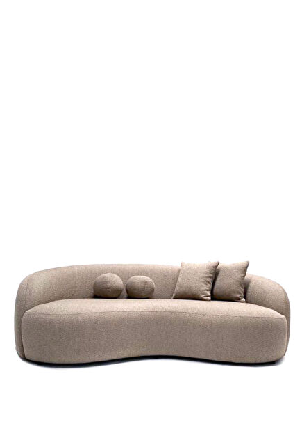 Gorki Kum Rengi Teddy Üçlü Kanepe