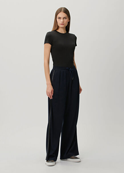 Dark Blue Monili Chain Sweatpants