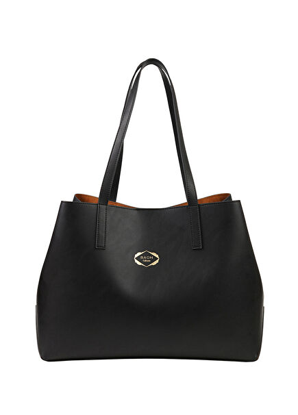 Suzi Siyah Deri Kadın El Çantası