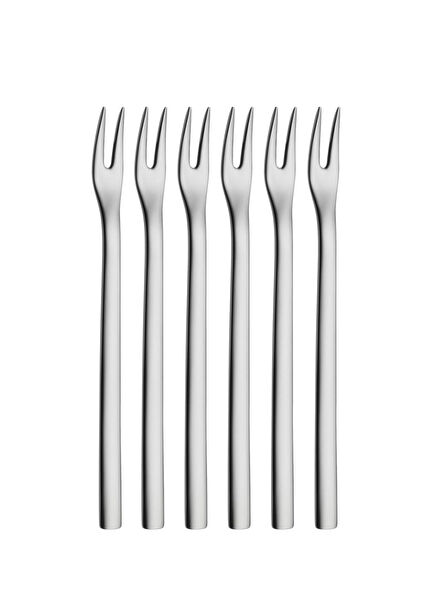 New Cocktail 6 Piece Stainless Steel Fork Set