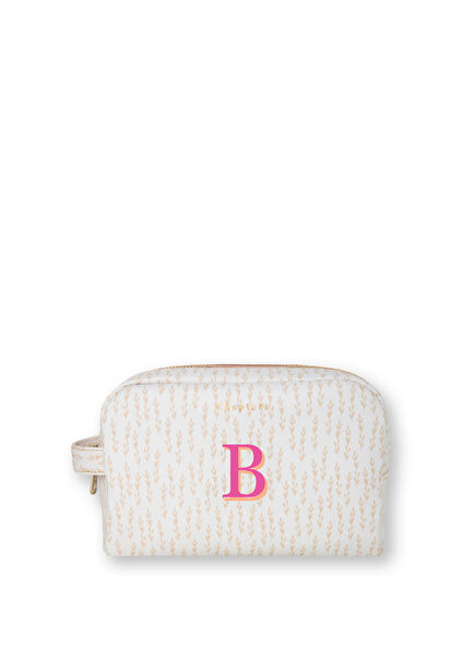 Mint Leaves Green B Letter Women's Travel Bag