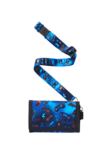 Wonder World Astronot Desenli Lacivert Erkek Çocuk Askılı Cüzdan