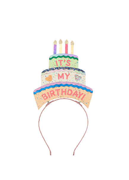 Birthday Cake Pink Girl Crown