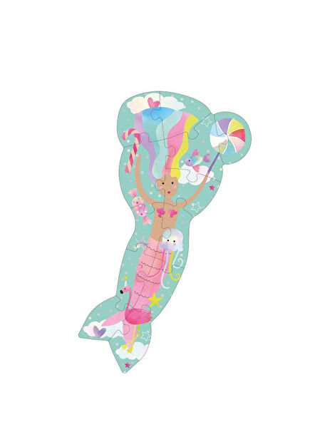 Fantasy Mermaid Figure 12-Piece Children's Jigsaw Puzzle