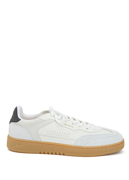 Kırık Beyaz Erkek Deri Sneaker