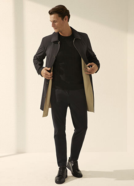 Black Reversible Top Coat