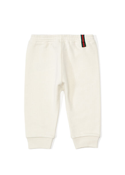 Beyaz Unisex Bebek Pantolon
