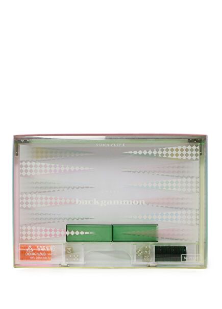 Ombre Lucite Backgammon Sherbert Game