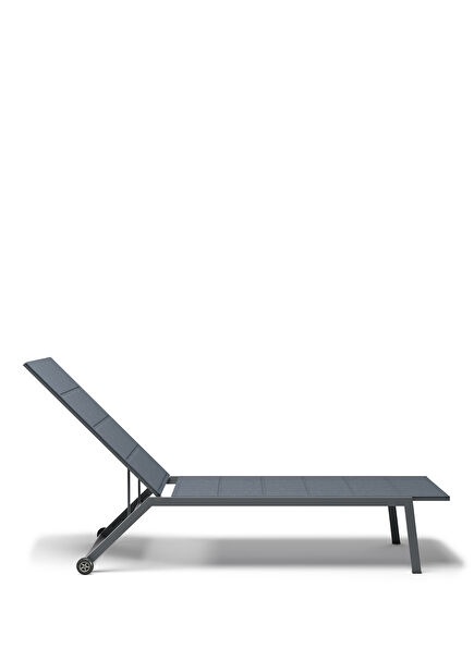 Ease Charcoal Aluminum Sun Lounger