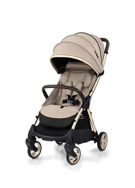 Feather Tek Elle Kolay Katlanabilir Bebek Arabası 