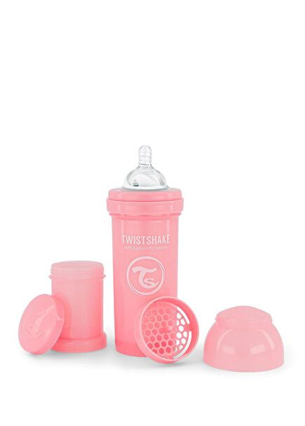 Anti-Kolik Pembe PP Silikon 2+ Ay Biberon 260 ml