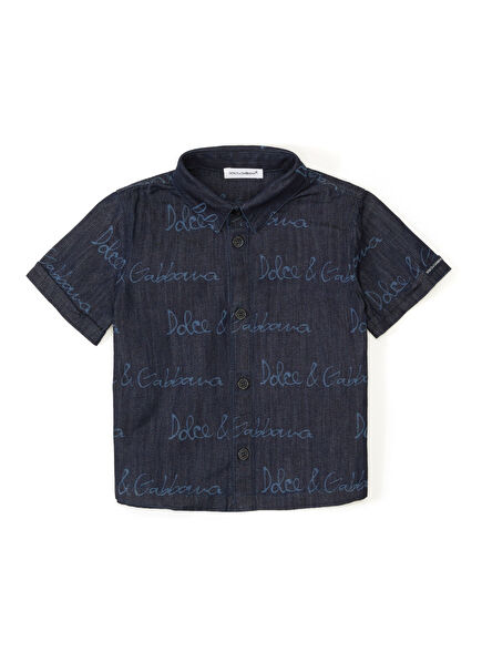 Çok Renkli Erkek Bebek Denim Gömlek