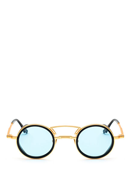 Holborn Gold Blue Titanium Unisex Sunglasses