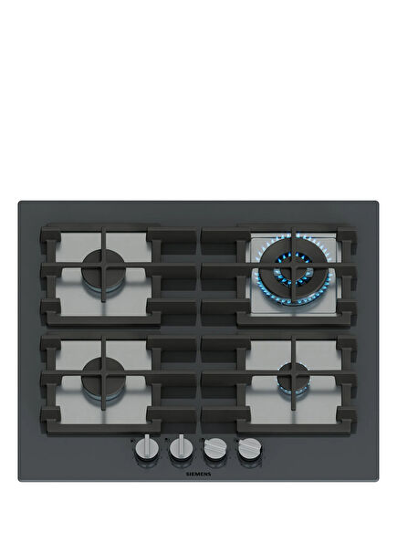 EP6A8HI40 iQ500 Black Hard Glass Gas Cooktop