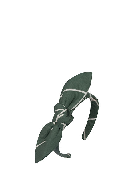 Bollarine Yeşil Fiyonk Kız Çocuk Taç