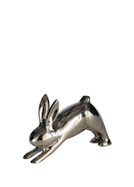 427292 Vohilava Nikel Tavşan Dekoratif Obje 12 cm
